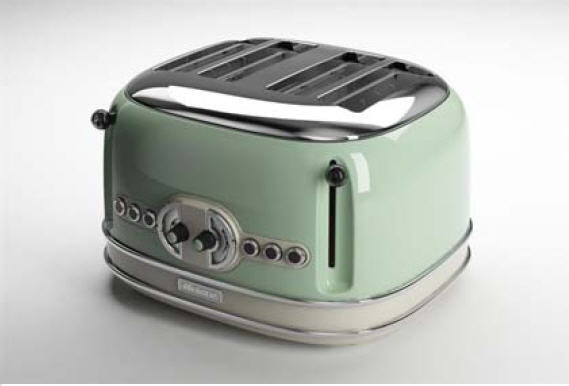 Cucina :: Tostapane :: TOSTAPANE 4 FETTE VINTAGE GREEN (SENZA